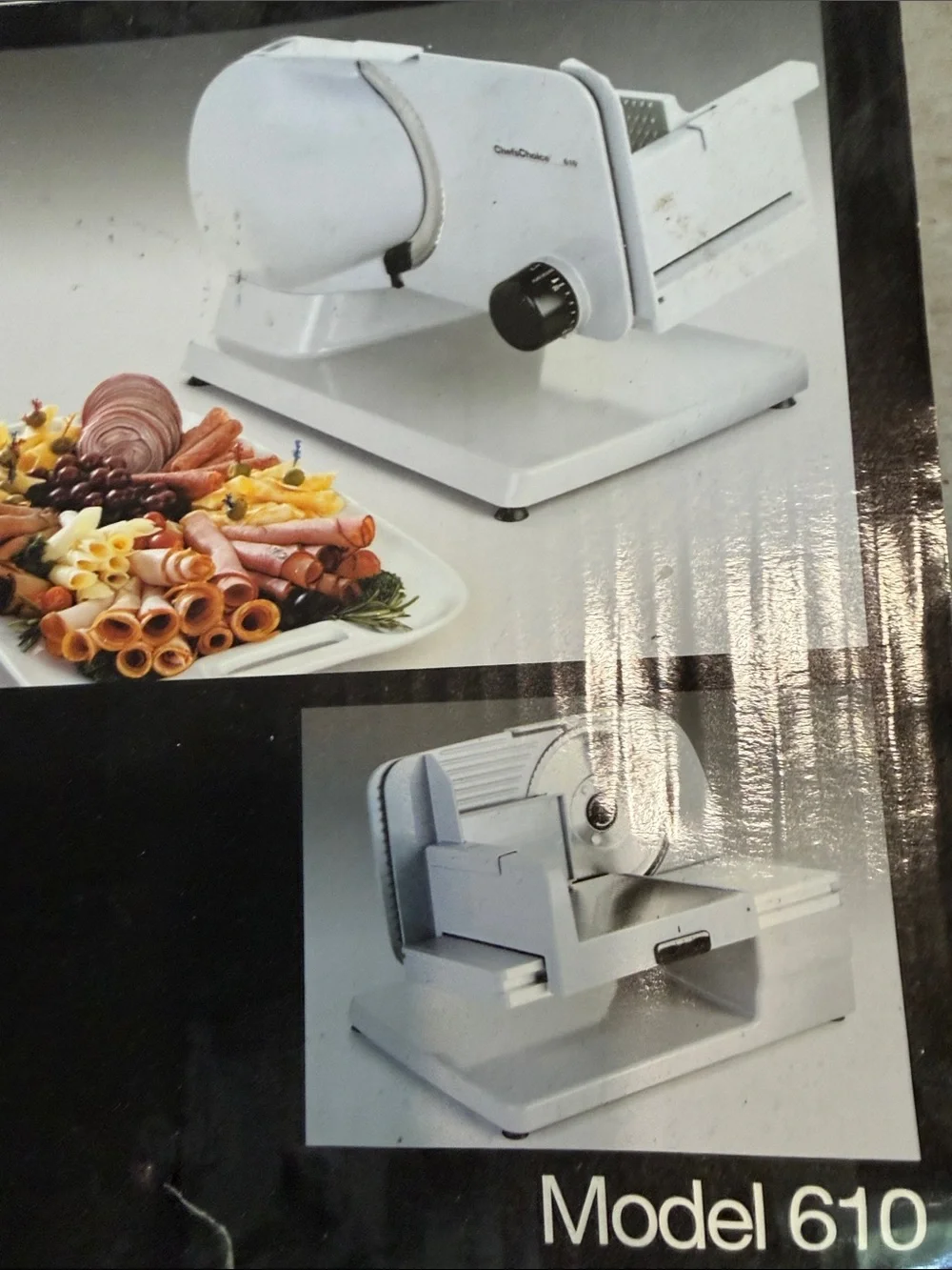 White Premium Electric Food Slicer Never used